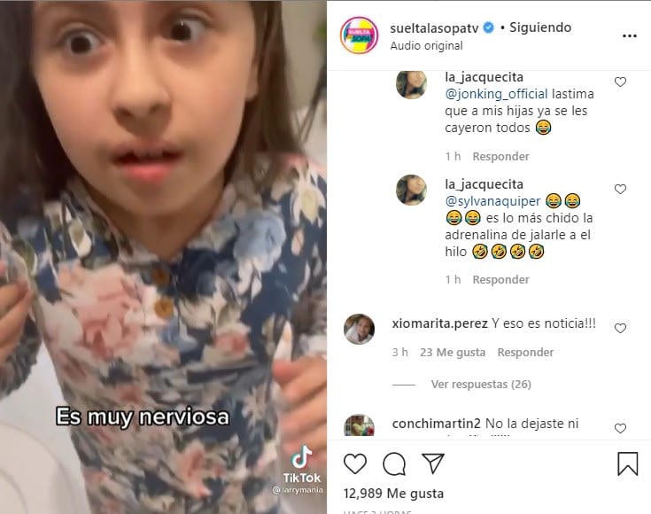 Larry Hernández removes a tooth from his daughter and criticizes her