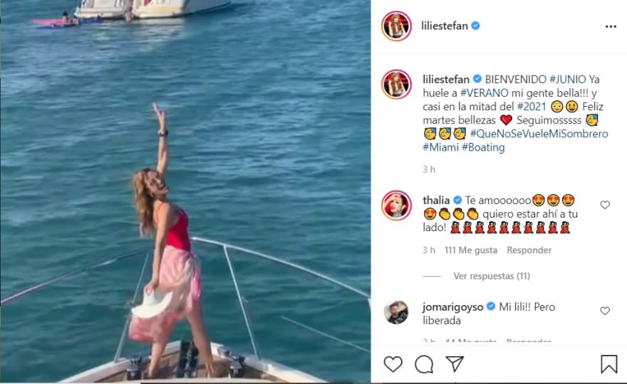 Lili Estefan is criticized for her body and for wearing a red swimsuit