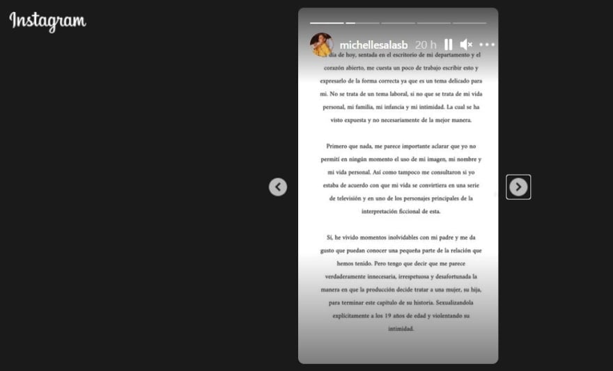 Michelle Salas, daughter of Luis Miguel, annoys her father for sexualizing her image