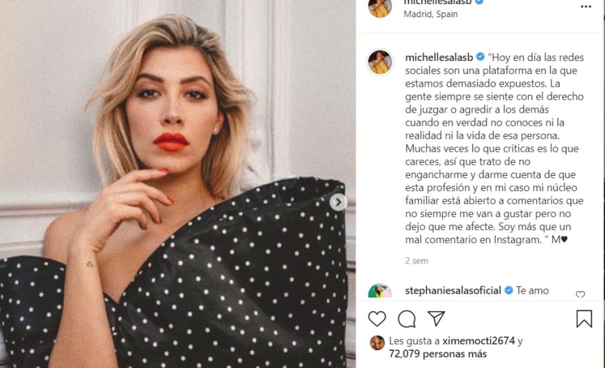 Michelle Salas, daughter of Luis Miguel, annoys her father for sexualizing her image