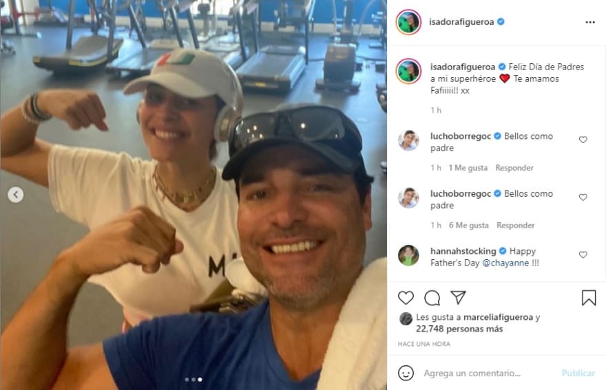 Chayanne dad, the networks received thousands of congratulations