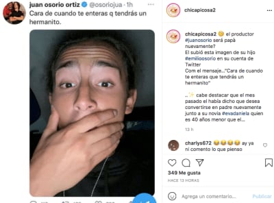 Juan Osorio's son made announcement