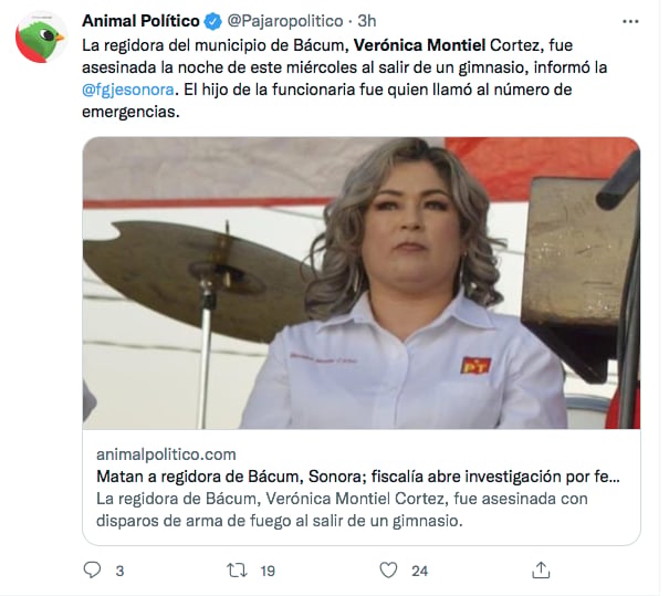 Verónica Montiel fue muerta frente a su hijo