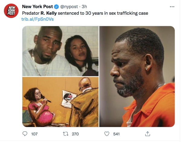 R Kelly sentenciado