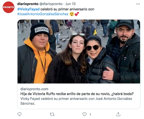 Hija de Victoria Ruffo