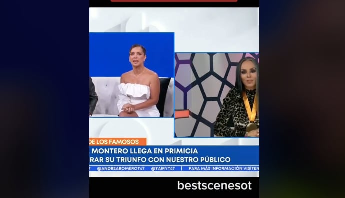 Adamari López escucha a la ganadora