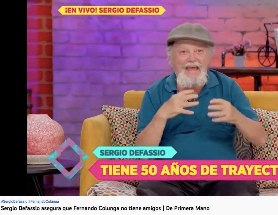 Sergio Defassio sobre el actor 