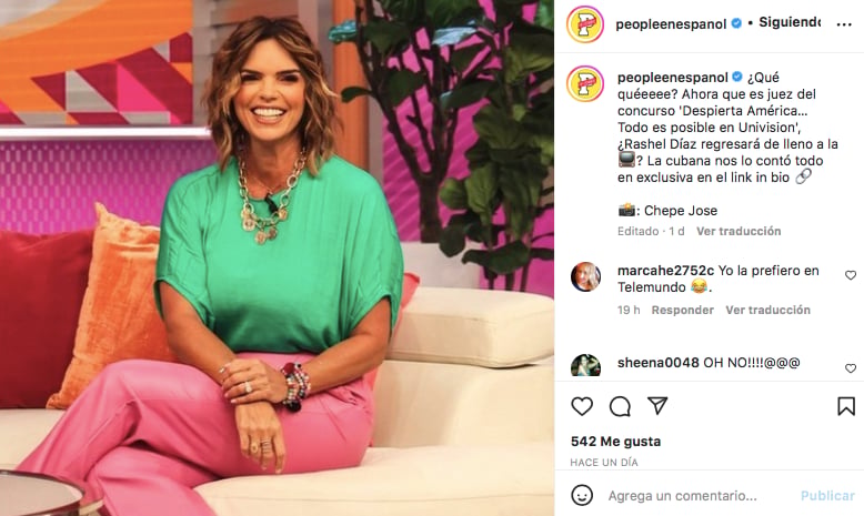 Rashel Díaz en Univisión