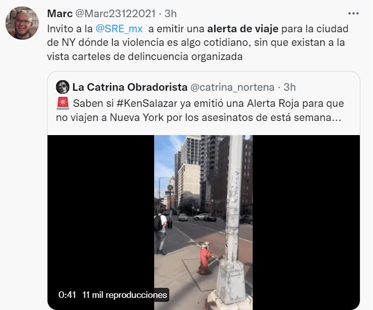 Alerta de viaje a EEUU Mexicanos
