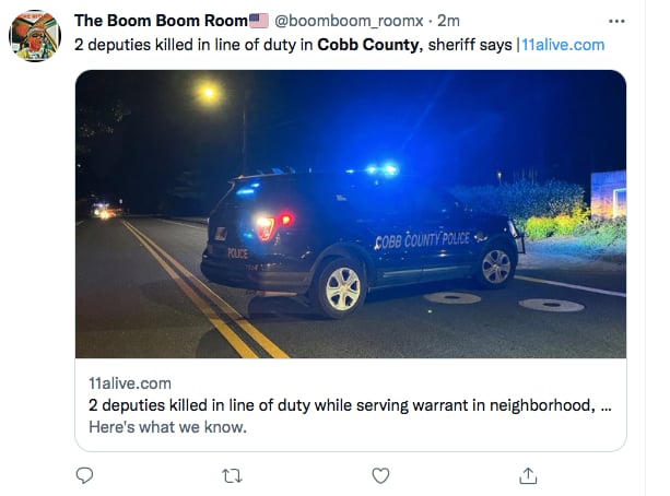 Policías Atlanta asesinados