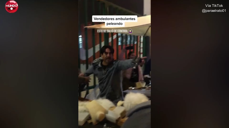 pelea vendedores vídeo viral