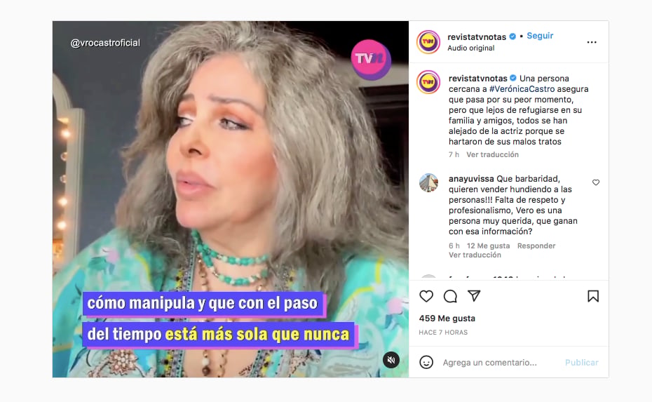 Deteriorada física y mentalmente