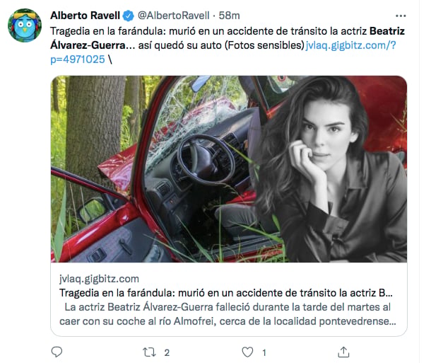 Coche de Beatriz Álvarez Guerra