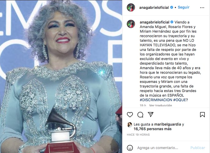 Amanda Miguel caused a scandal