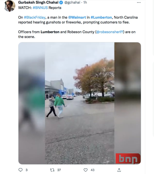 Un hombre herido en Black Friday