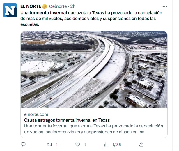 Tormenta Invernal provoca caos