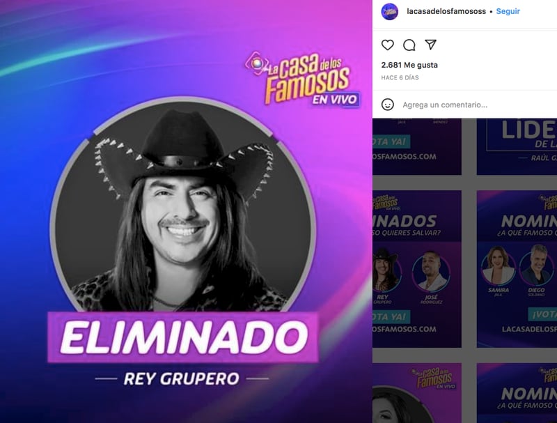 The House of Famous 3 the past eliminated