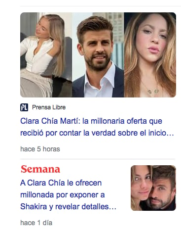 They offer money to Clara Chía