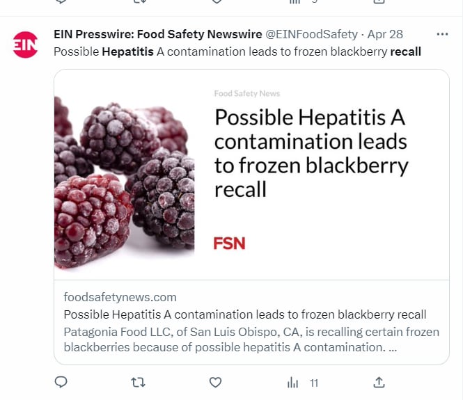 Recall moras hepatitis A: ¿Puede convertirse en una enfermedad mortal?