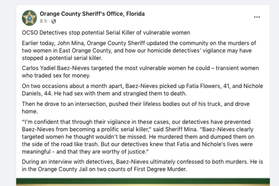 attack, murderer, serial killer, Florida