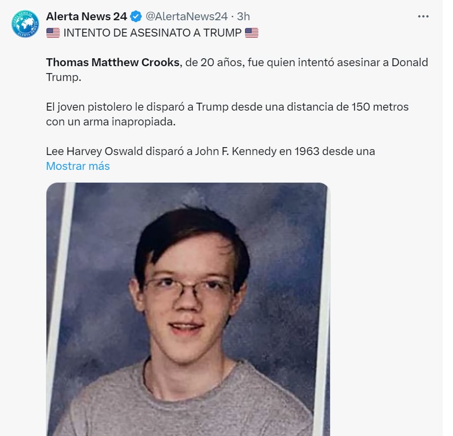 Thomas Matthew, atacante, Trump, eeuu
