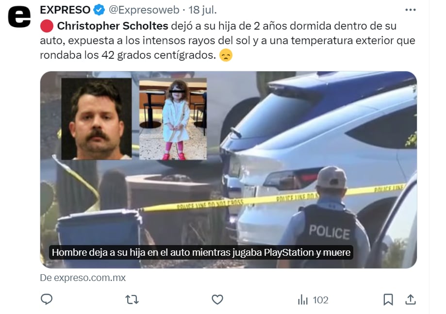 niña. arizona, tragedia, policía, eeuu