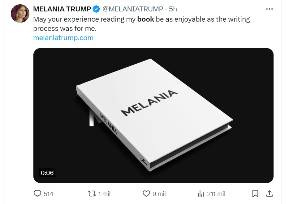Melania Trump, Donald Trump, USA, elections