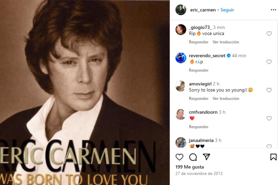 singer eric carme dies, raspberries, all by myself, entertainment