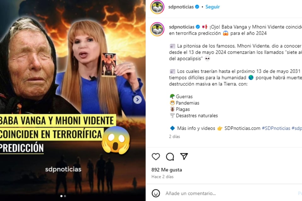 Predicciones, Astrología, Mhoni Vidente y Baba Vanga, Redes Sociales, Impacto