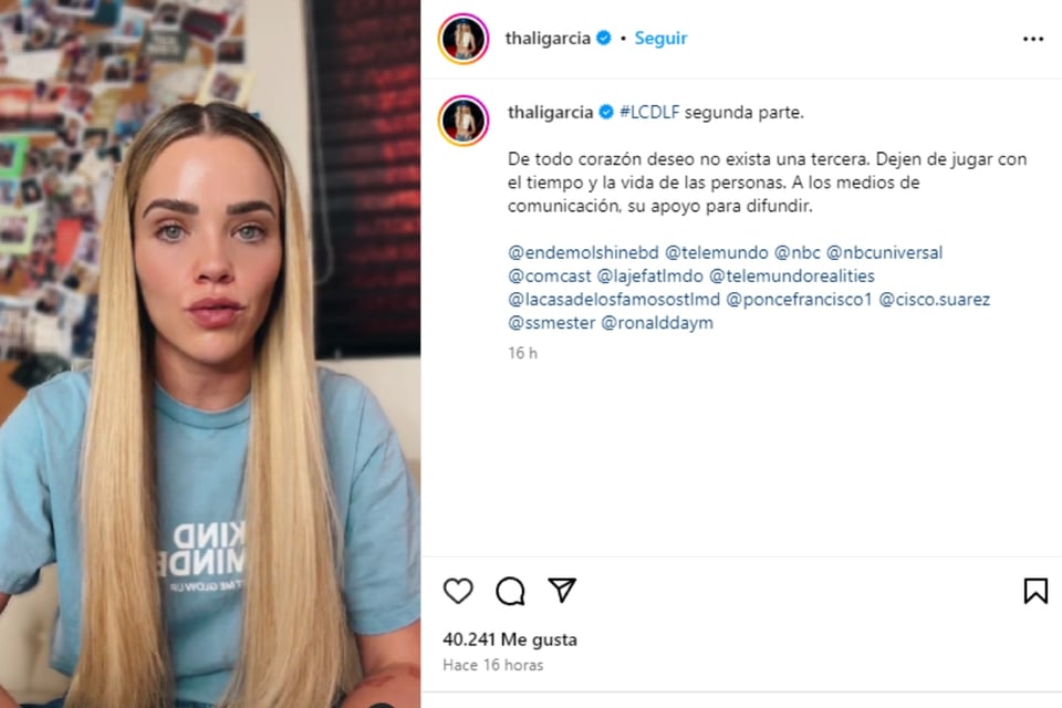 Thalí García reacts, la casa de los famosos, lupillo, ariadna, romance