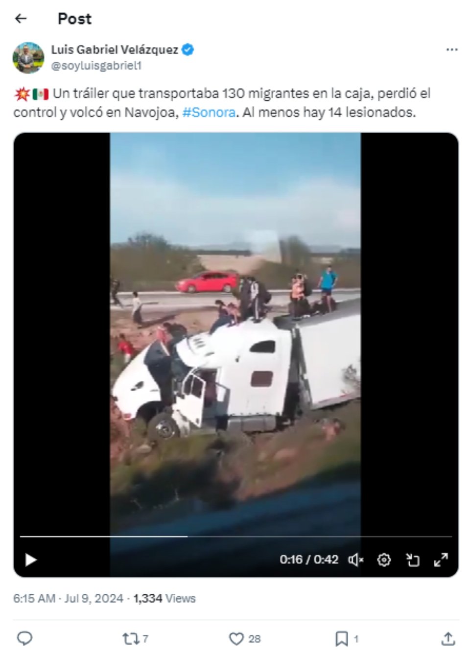 Accidente, Conmoción, Indocumentados, MundoNOW, Noticia