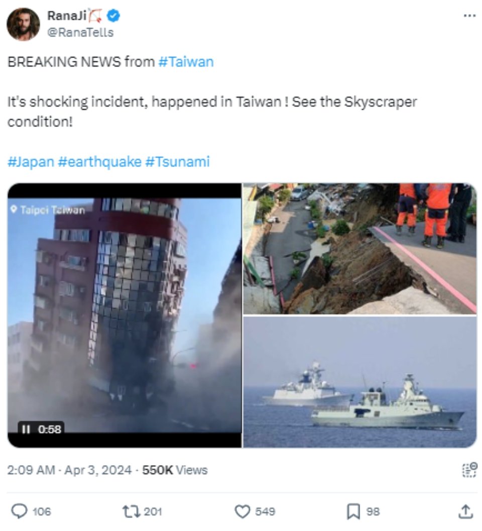 Tragedia, Muerte, Terremoto, Sismo en Taiwán deja muertos, Noticia