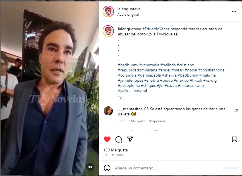 El galán de novelas Eduardo Yáñez es criticado por su apariencia