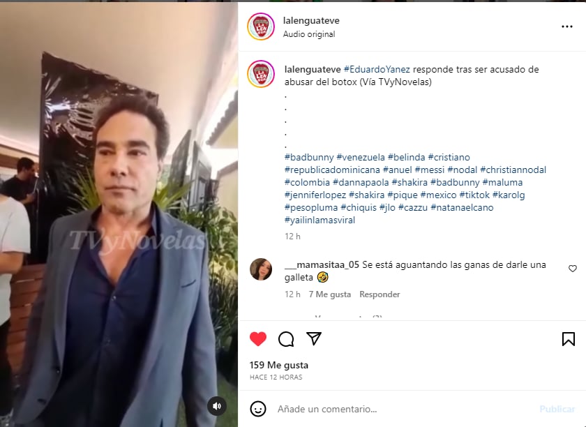 Eduardo reveló: "Trato de evitar todo eso, yo creo que la expresión en el actor es lo más importante"