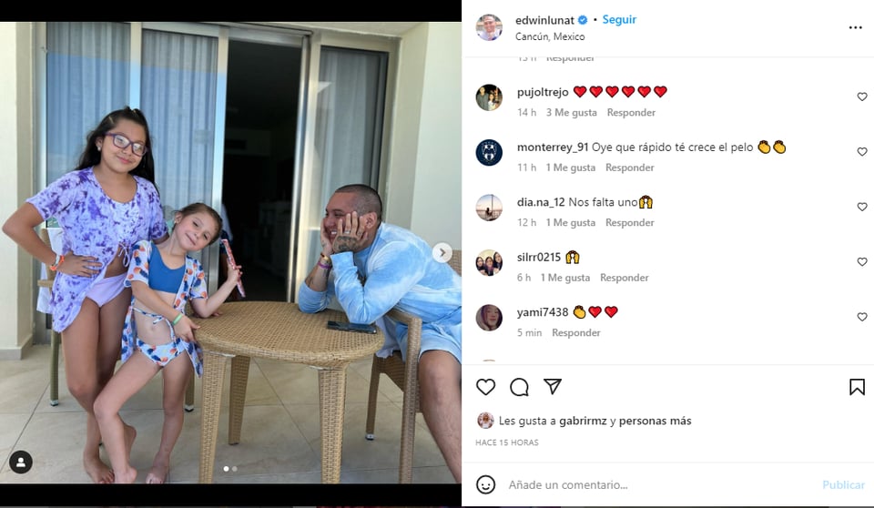 Edwin Luna comparte fotos de vacaciones tras operación