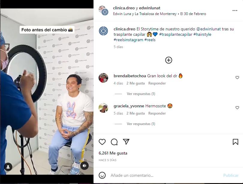 Edwin Luna comparte el procedimiento al que se sometió