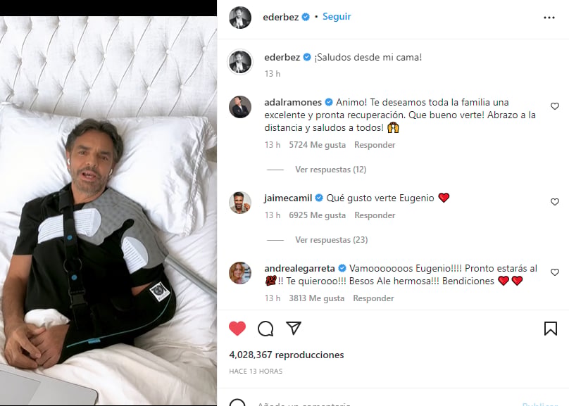 Reaparece el actor mexicano visiblemente estable