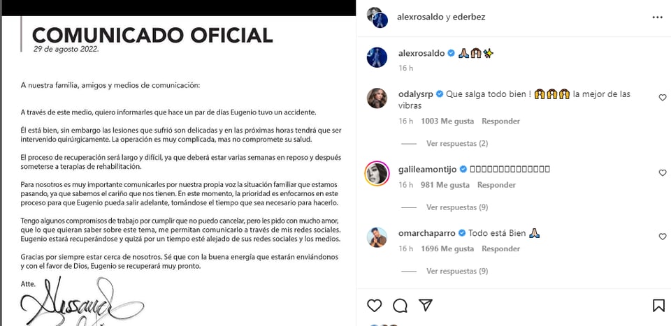 What happened to Eugenio Derbez?