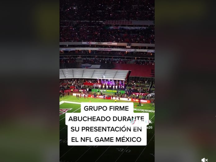 Grupo Firme is booed at halftime of NFL Monday Night Football