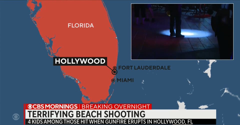 Nueve heridos tras enfrentamiento a tiros de dos grupos en playa de Hollywood, Florida