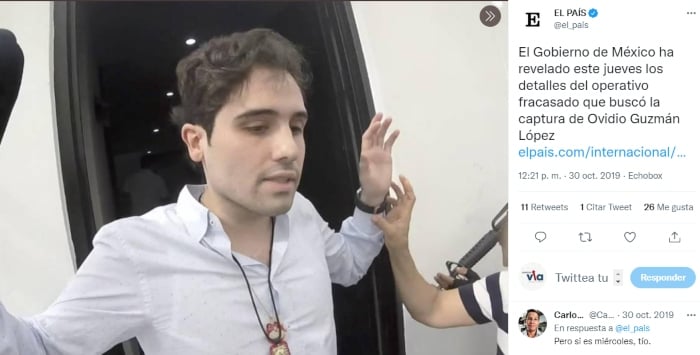 The son of 'El Chapo' had a singer killed