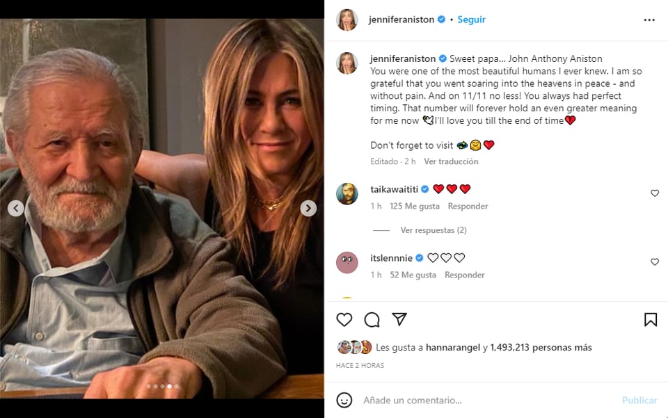 Jennifer Aniston: "Su carrera es, literalmente, la definición de éxito"