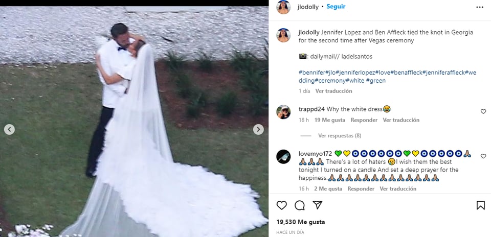 Her wedding dress sparked controversy