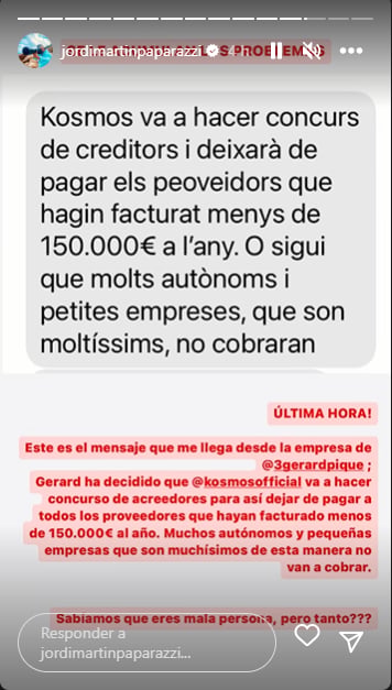 Jordi Martín thinks about Piqué: "We knew you're a bad person, but how bad?"