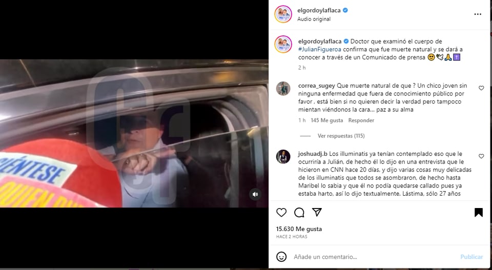 Reporteros le cuestionaron si se habría tratado de algún infarto fulminante