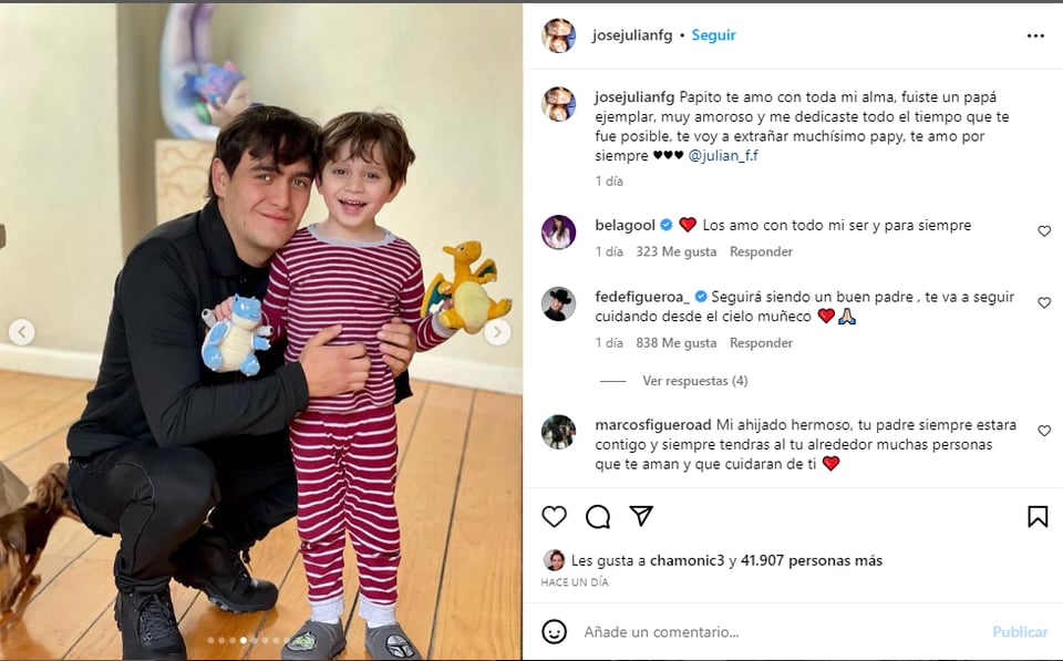 José Julián: "Te voy a extrañar muchísimo papi"