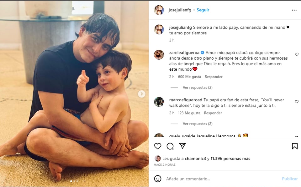 Hijo de Julián Figueroa se despide de su padre con emotivo mensaje