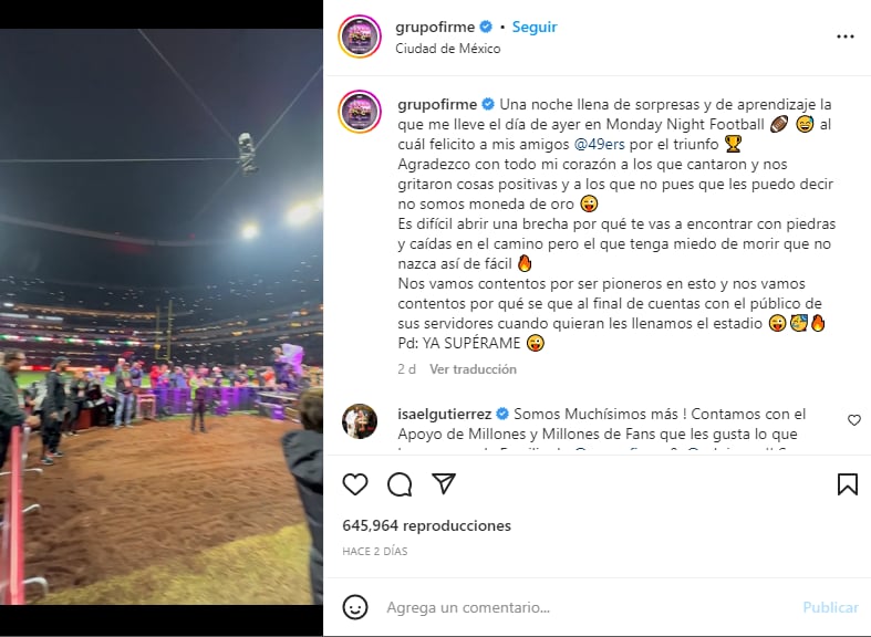 Eduin Caz: “Una noche llena de sorpresas y de aprendizaje"