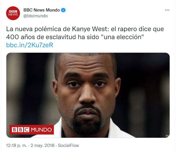Kanye West promovía en redes sociales la esclavitud y sistema 'anti-vacuna'