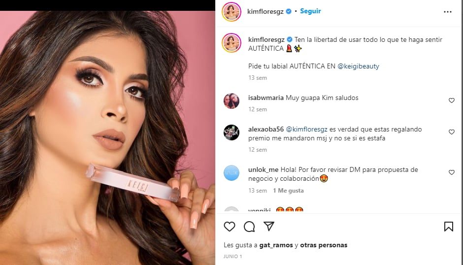 Kimberly Flores construyó su emporio de la belleza